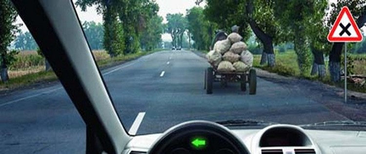 Действие знака «Обгон запрещен»