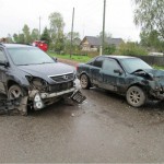 ДТП при повороте налево на нерегулируемом перекрестке